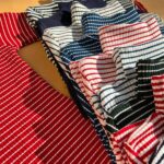 بلوز یقه اسکی راه راه ریز