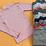 بلوز یقه پنج سانت راه راه