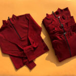 کراپ استین بلند نیم زیپ (چری)