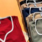 تیشرت یقه دلبری نواری نود