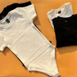 بادی استین کوتاه سفید مشکی