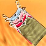 تاپ یقه دلبری نواری رنگی J