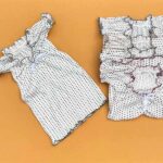 کراپ تیشرت سینه چین