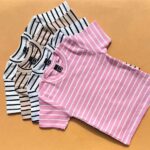 کراپ تیشرت بیسیک راه راه 48