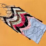 تاپ پشت بندی قیطونی پاستیلی کرکره ای