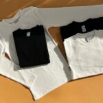 بلوز یقه گرد ساده سفید مشکی