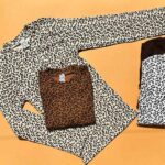 بلوز یقه گرد پلنگی