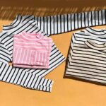 نیم تنه یقه پنج سانتی راه راه