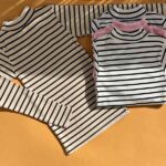 بلوز یقه پنج سانتی راه راه ج