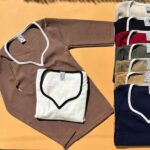 بلوز یقه دلبری نواری نود 9