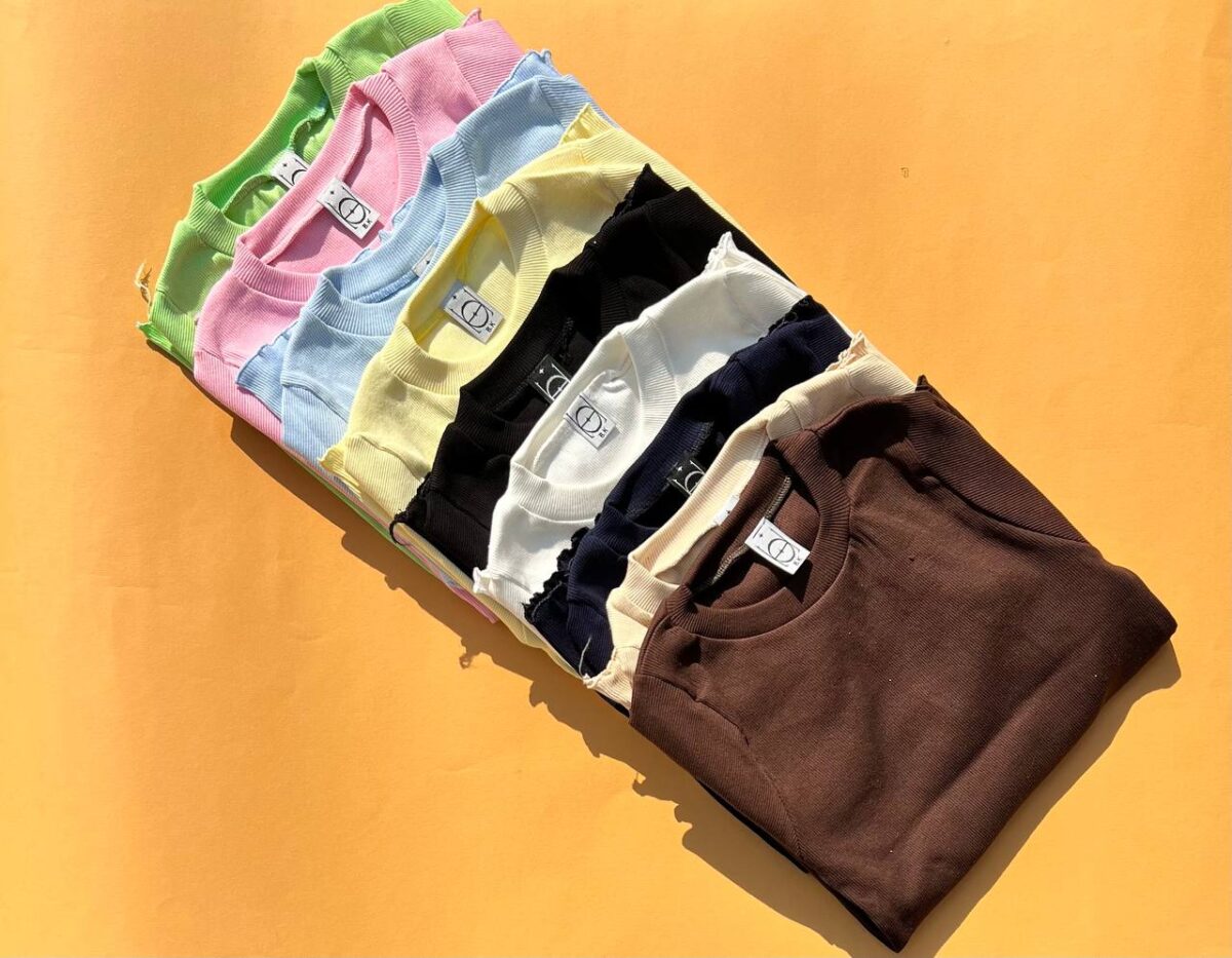 تیشرت چین دار رنگی S - تصویر 2