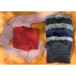 بلوز یقه گرد راه راه ریز 9