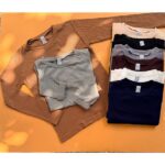 بلوز یقه گرد قواره دار کرکره ای